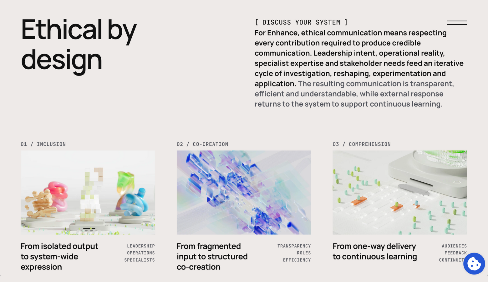 Enhance: Rebranding an Ethical Communication Lab Through Brand Strategy, Creative Direction and Digital Implementation — project visual